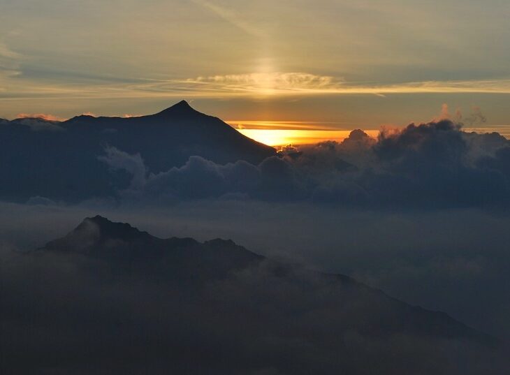 Alba in valsusa vista dal Bivacco Vacca